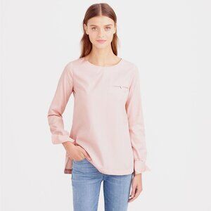 J.Crew Poplin Pocket Top,  sz 12